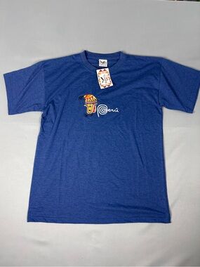NWT Peru Embroidered Graphic Tee Made In Peru Medium